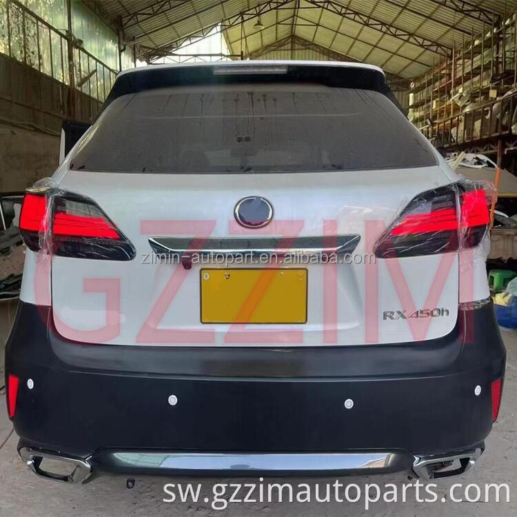 PP Plastic Front Bumper Grill Fog lamp Head Lamp Body Kits For RX 2009-2015 Upgrade To 2020